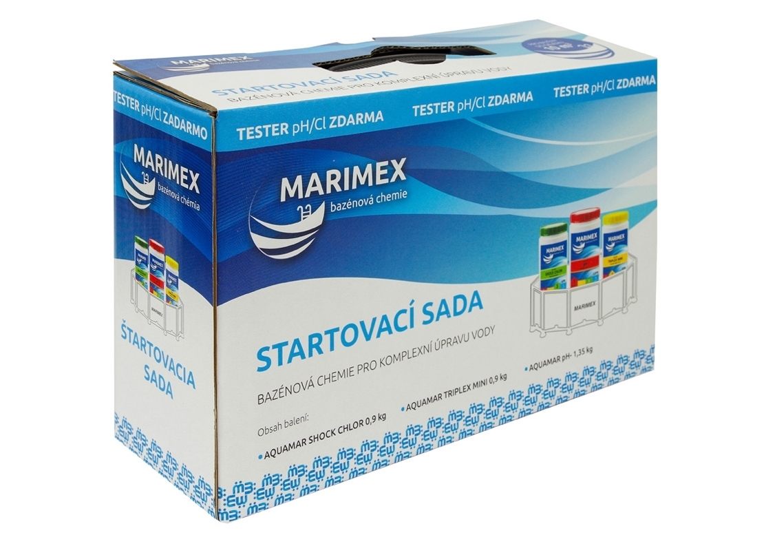 Marimex AquaMar chemický set Start – 11307010; AquaMar Shock Chlor 0