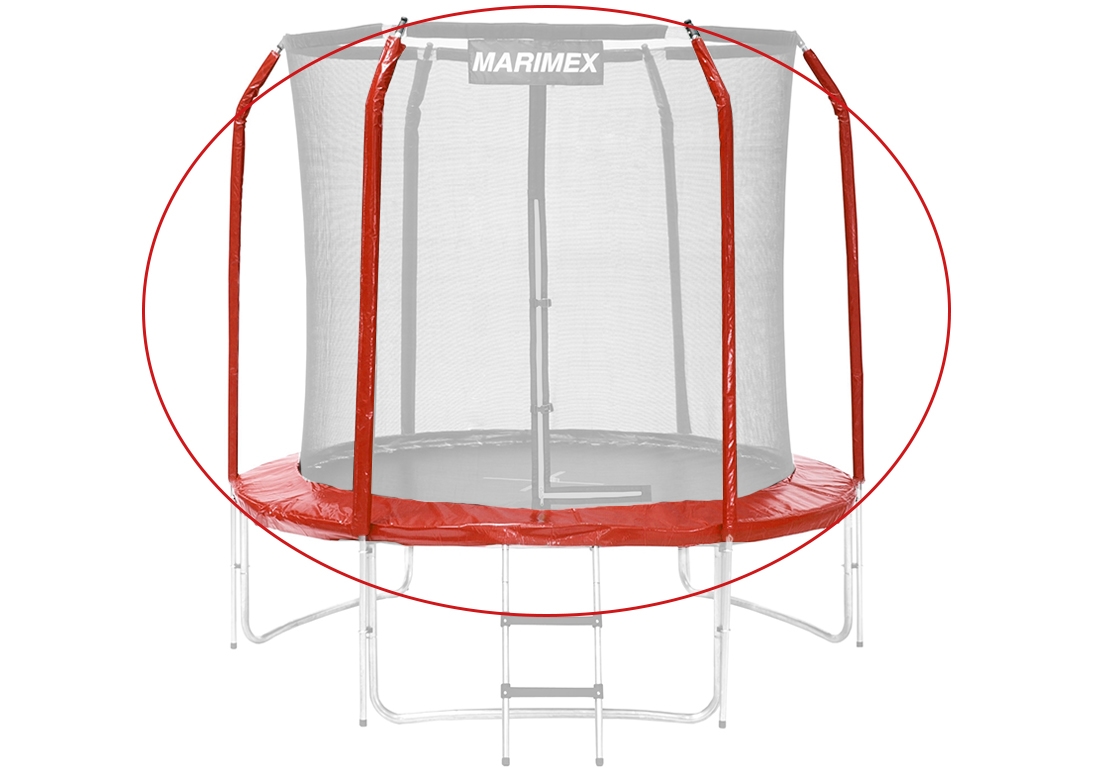 Marimex | Sada krytu pružin a rukávů pro trampolínu 244 cm - červená | 19000773 Marimex