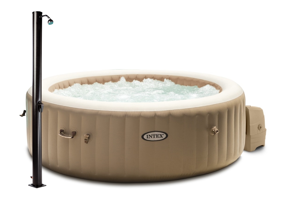 Intex | Vířivý bazén Pure Spa - Bubble HWS + Solární sprcha UNO 20 l | 19900167 Intex