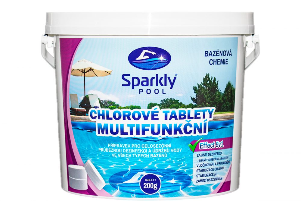 SparklyPool Sparkly POOL Multifunkční 5v1 tablety 200g 3 kg