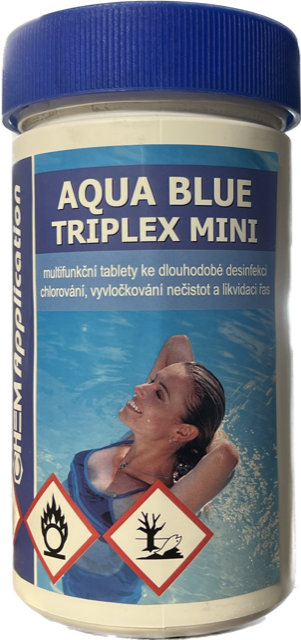 Triplex tablety MINI 1kg (po 20g) - chlor trio (kombi tablety) AQUA BLUE