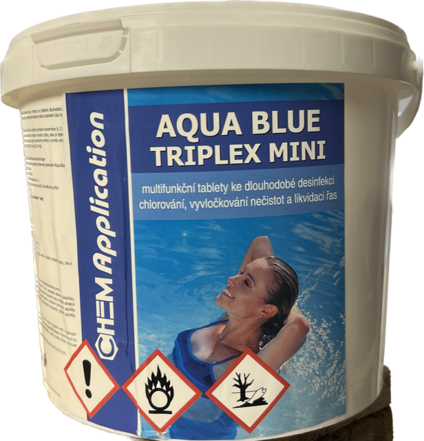 Triplex tablety MINI 3kg (po 20g) - chlor trio (kombi tablety) AQUA BLUE