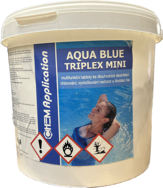 Triplex tablety MINI 5kg (po 20g) - chlor trio (kombi tablety) AQUA BLUE